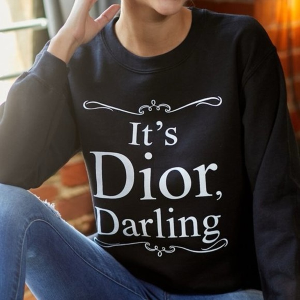 Dior Black Graphic Sweatshirt